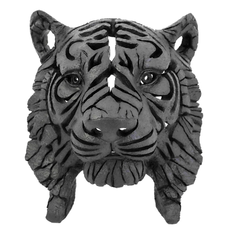 Escultura Rosto De Tigre Em Resina - Entrecasa